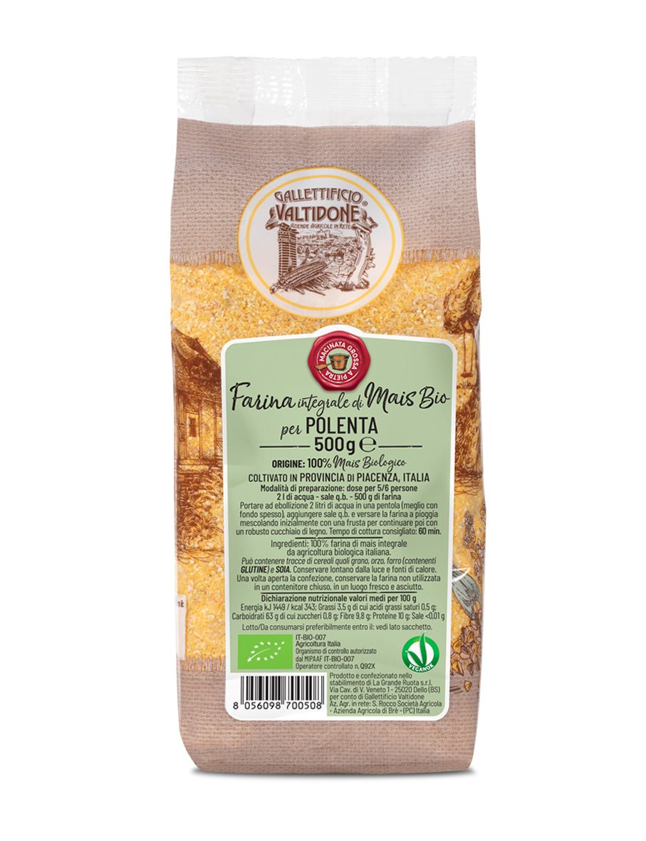 Farina integrale di mais BIO per polenta 500g