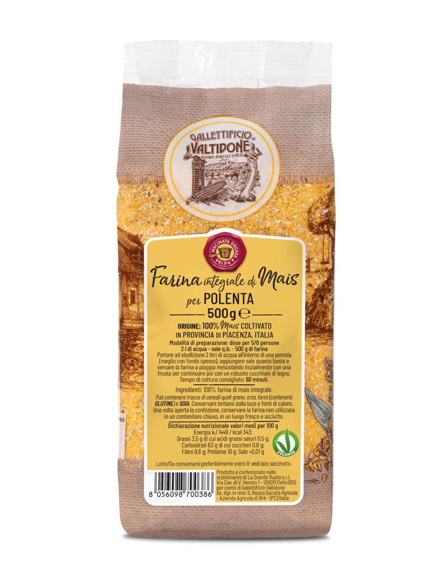 Farina integrale di mais per polenta TRADIZIONALE