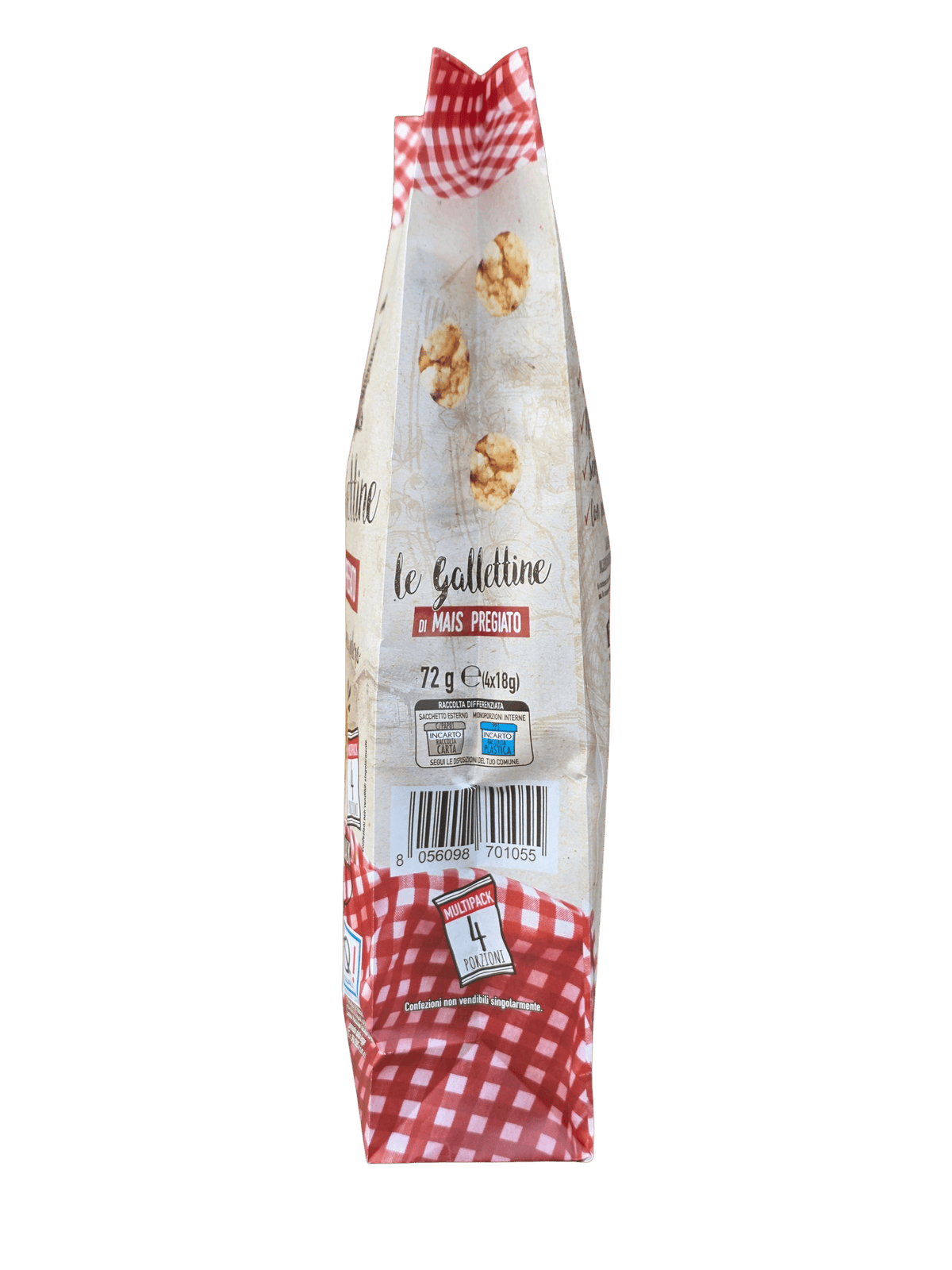 MULTIPACK GALLETTINE Mais PREGIATO 72g 4x18g