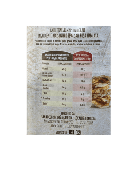 MULTIPACK GALLETTINE Mais PREGIATO 72g 4x18g